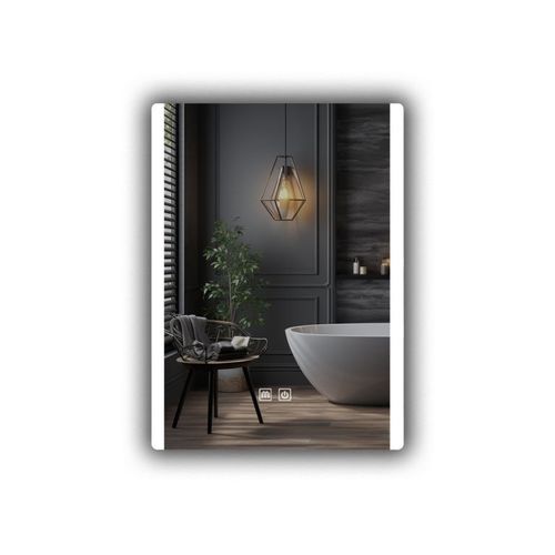 IREDA Lustro łazienkowe LED z oświetleniem, 80 x 60 cm na Arena.pl