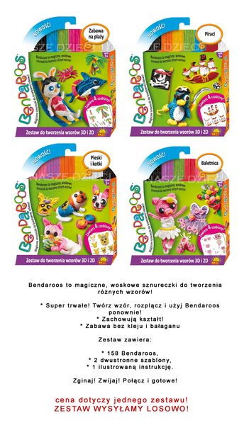 BENDAROOS 99101 PIANKOLINA WZORY 3D/2D zdjęcie 3