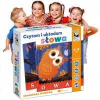 Gra Edukacyjna dla 4 LATKA Czytam i Układam Sylaby