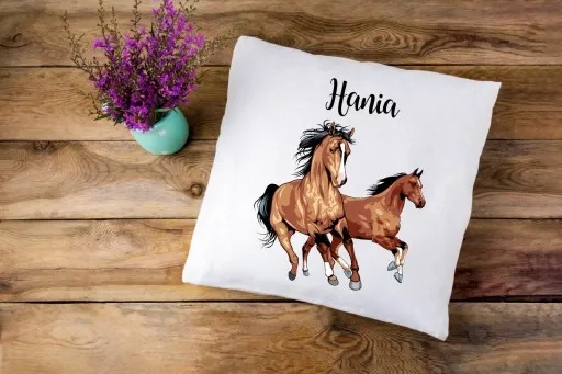 Zestaw Poduszka + Kubek KOŃ + TWOJE IMIĘ zdjęcie 5