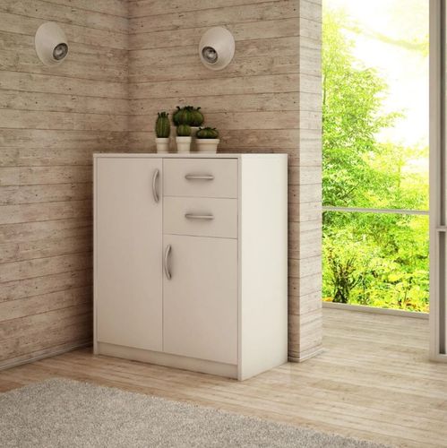 Komoda z szufladami do pokoju, Classic, 74x35x85 cm, biel, mat na Arena.pl