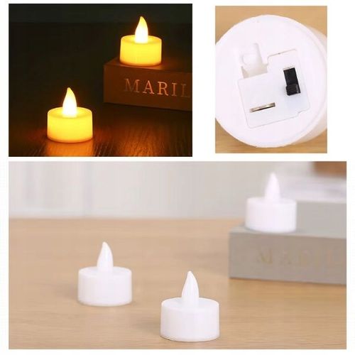 48x Świeczka Dekoracyjna Led płomień Tea Light wkłady do Znicza z na Arena.pl