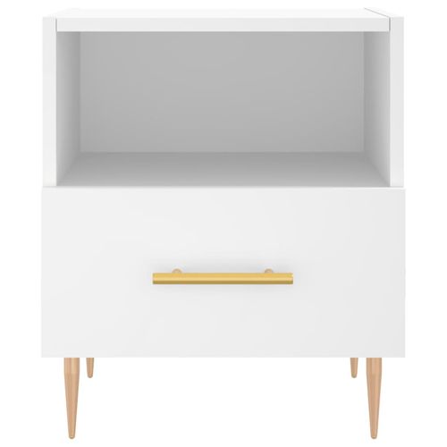 Szafka nocna, biała, 40x35x47,5 cm, materiał drewnopochodny na Arena.pl