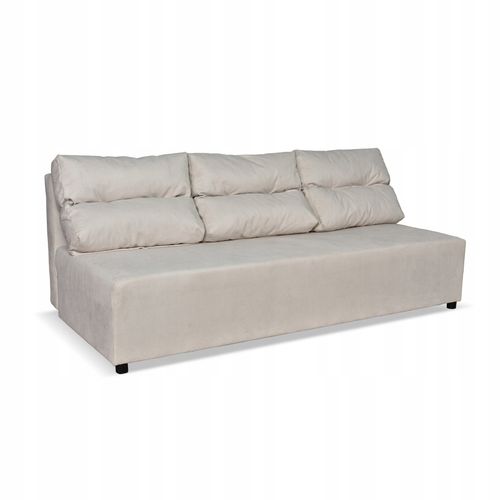 Kanapa sofa KIMO funkcja spania pojemnik Family Meble Hunter beż welur na Arena.pl