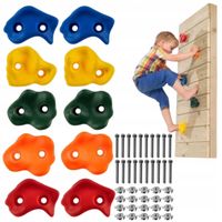 Kamienie wspinaczkowe uchwyty do wspinaczki 10 szt dla dzieci na ściankę XL