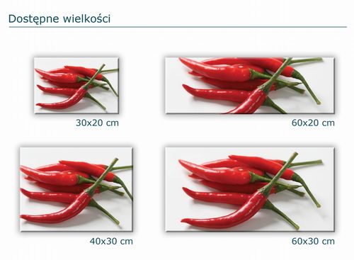 SZKLANA DESKA KUCHENNA 60x30 338d Chilli na Arena.pl