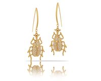 kolczyki ze skarabeuszami z kolekcji beetle brilliance (p23/zim/02/1au)