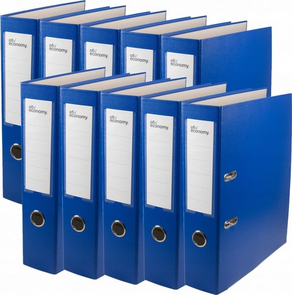 10 x SEGREGATOR BIUROWY A4 75mm SZEROKI OKUTY zdjęcie 1
