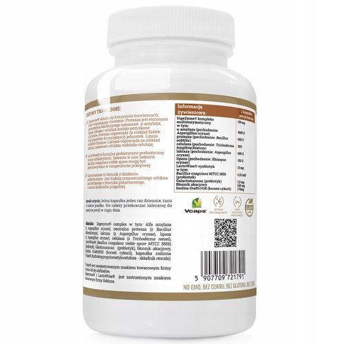 Progress Labs ENZYMY TRAWIENNE Dobre Trawienie Celuloza Błonnik 90 kaps na Arena.pl