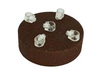 Podsufitka metalowa 5 otworów 100mm rdza naturalna patyna