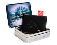 duży skórzany portfel ze schowkiem na suwak - peterson