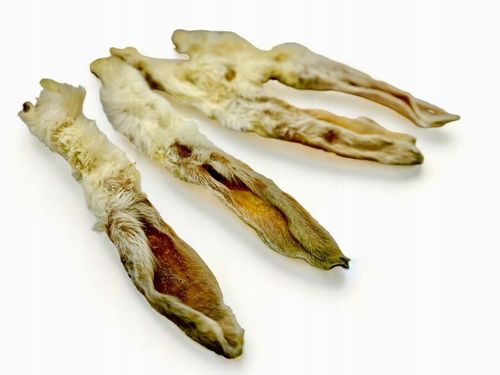 PRZYSMAKI GRYZAK DLA PSA NATURALNE UCHO KRÓLICZE Z FUTREM WŁOSEM 500G na Arena.pl