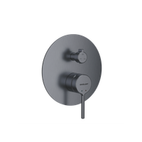 PI bateria prysznicowo-wannowa podtynkowa 3 funkcyjna, grafit szczotkowany