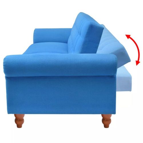 Sofa Z Niebieskiego Materiału na Arena.pl