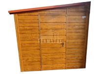 Domek Ogrodowy - Schowek - Garaż 2,5x6 - Brama uchylna - drzwi TS633