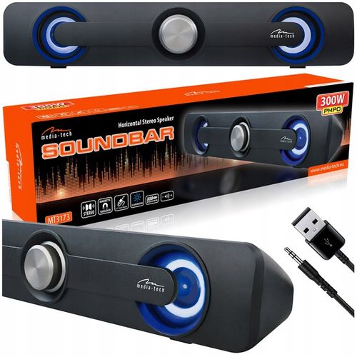 Głośnik soundbar Media-Tech MT3173 USB + Jack Moc 5W RMS Łatwa konfiguracja na Arena.pl