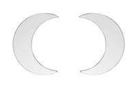 SREBRNE KOLCZYKI CELEBRYTKI KSIĘŻYCE SREBRO 925