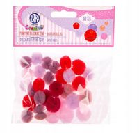 KORONKOWE POMPONY 15MM/6KOL 30SZT 5332