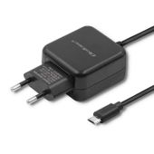 Qoltec Ładowarka sieciowa 5V | 2.4A | 12W | MicroUSB | Czarna
