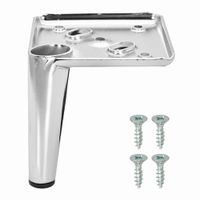 Noga nóżka meblowa do sofy tapicerki, H-100, Chrom połysk