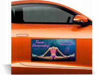 Magnes na samochód reklama magnetyczna 60x30 TRENER PERSONALNY różne wzory