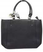 Erick Style - duża klasyczna torebka shopper czarny A3539