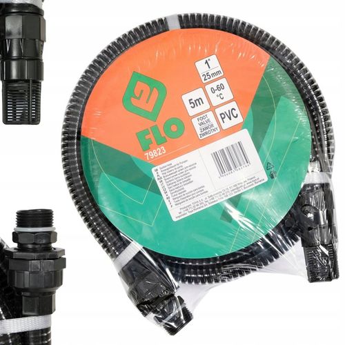 WĄŻ SSĄCY Z ZAWOREM I SITKIEM DO POMP 5m 1'' FLO 79823 HYDROFORÓW Z KOSZEM na Arena.pl