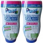 ŻEL DO ZMYWARKI Purall All-in-1 36 prań ZESTAW