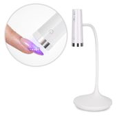 Lampa do paznokci LED 3W MollyNails do lakierów bezprzewodowa biała U2