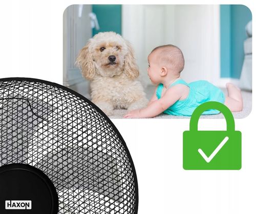 Wentylator podłogowy HAXON DAX wiatrak stojący 5 łopatek timer + pilot na Arena.pl