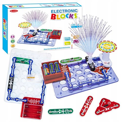 LABORATORIUM ELEKTRONIKI MAŁY ELEKTRONIK ZABAWA NAUKOWA - ZESTAW DLA DZIECI na Arena.pl