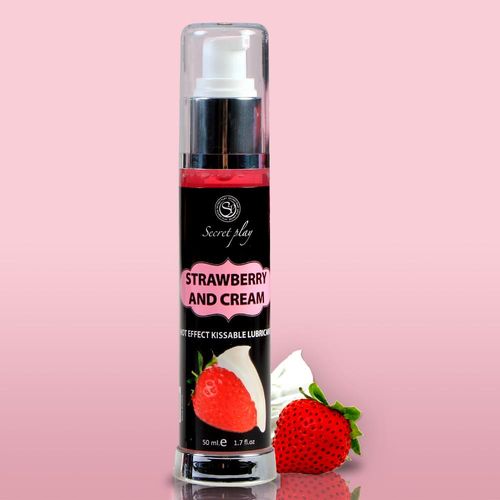 Strawberry & Cream Hot Effect Kissable Lubricant 50 Ml na Arena.pl
