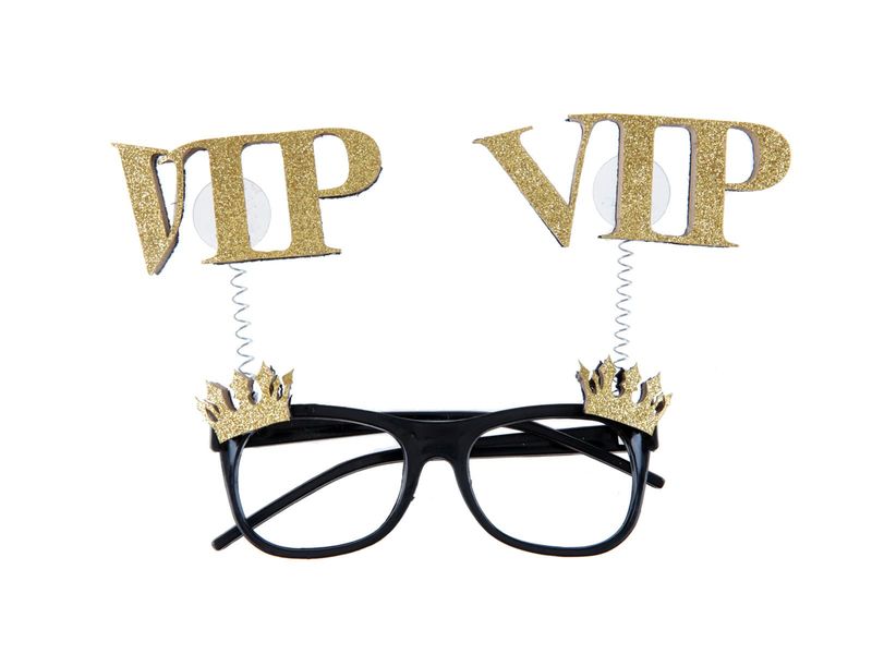 Okulary imprezowe VIP brokatowe zdjęcie 1