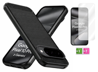 Etui KARBON do GOOGLE PIXEL 10 / 10 PRO case pokrowiec + szkło na ekran 9H