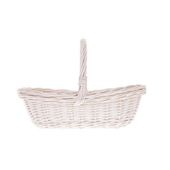 Wiklinowy Kosz na Prezenty Wybielany 43x36 H17/35 cm
