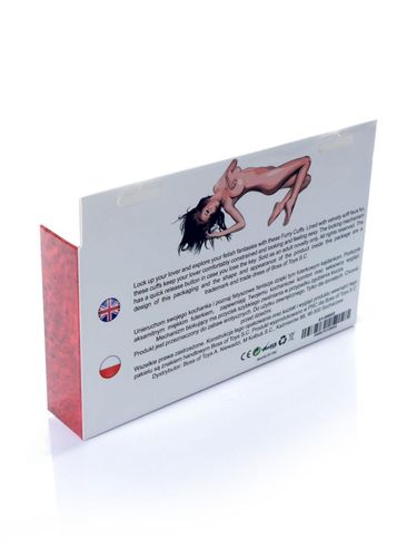 Kajdanki Fetish B - Series- Furry Cuffs Red na Arena.pl