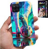 ETUI DO SAMSUNG GALAXY A22 5G - PIŁKA NOŻNA FOOTBALL PIŁKARZE + SZKŁO