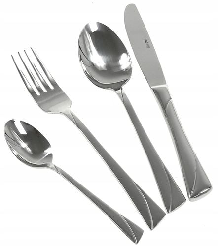 Sztućce Satynowane w Walizce 72 ele 12 osób na Arena.pl