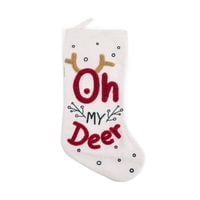 Skarpeta STAVI kremowa z napisem HOMLA