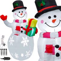 Bałwan bałwanek dmuchany ozdoba Świąteczny DUŻY pompowany LED 150cm