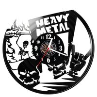 Zegar ścienny z płyty winylowej Heavy Metal 1696.14