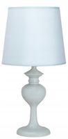 Lampa stołowa BERKANE Candellux biała metal/tkanina E14, 40W Candellux