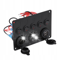 PRZEŁĄCZNIK PANELOWY DUAL USB DO SAMOCHODU 24V