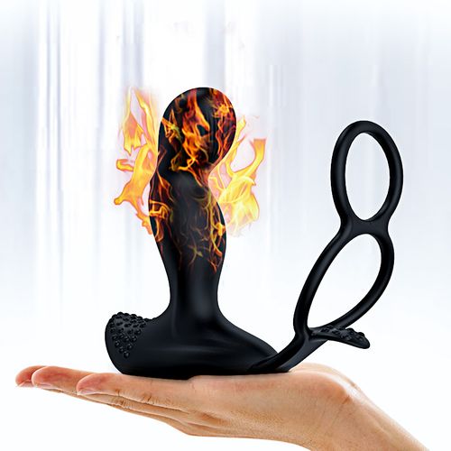 wibrator silicone massager 7 function and heating function, black na Arena.pl