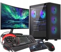 ZESTAW DO GIER RGB Ryzen 7 5700X RTX 4060 32GB SSD 1TB WIFI W11 27" DLSS 3
