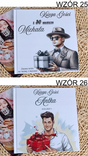Księga gości karty białe na urodziny rocznice nietypowe okazje na Arena.pl