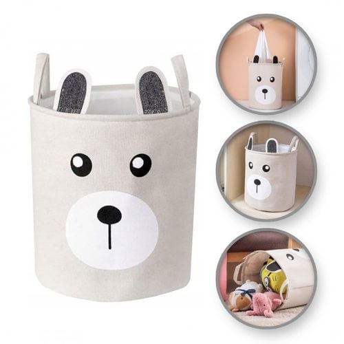 organizer, pojemnik na zabawki, kosz na pranie mis 40 x 33 cm beż 43l na Arena.pl