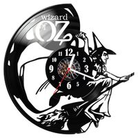 Zegar ścienny z płyty winylowej Czarnoksiężnik z krainy Oz 1789.14
