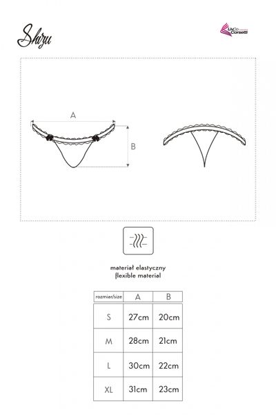 Stringi Shizu rozmiar - XL zdjęcie 3