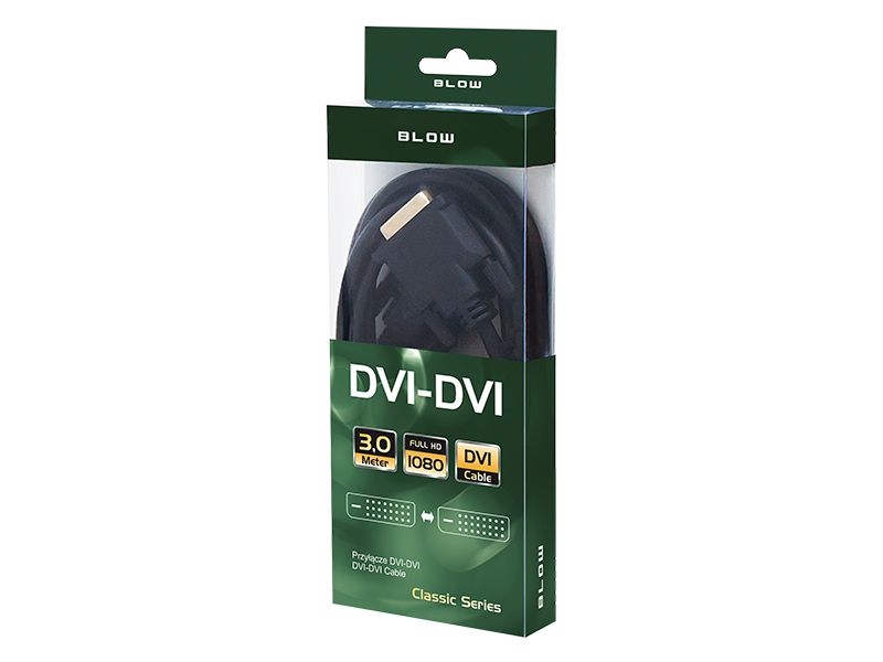 Przyłącze DVI-DVI 3m zdjęcie 1